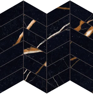 Мозаика Provenza Unique Marble Mosaico Arrows Sahara Noir Lappato EL9C 30x30 лаппатированная