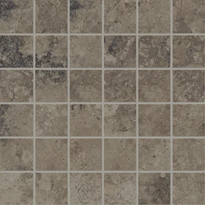 Мозаика Provenza Unique Travertine Mosaico 5X5 Ancient Chocolate Naturale EJTR 30x30 натуральная