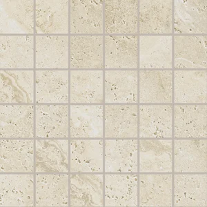 Мозаика Provenza Unique Travertine Mosaico 5X5 Minimal Cream Naturale EJDX 30x30 натуральная