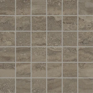 Мозаика Provenza Unique Travertine Mosaico 5X5 Vein Cut Chocolate Lappato EJTK 30x30 лаппатированная