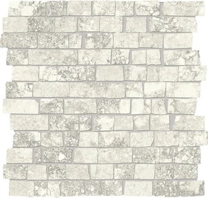 Мозаика Provenza Unique Travertine Mosaico Mini Block Ancient White Naturale EJEH 30x30 натуральная