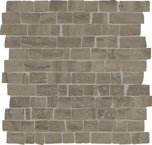 Мозаика Provenza Unique Travertine Mosaico Mini Block Vein Cut Chocolate Naturale EJTT 30x30 натуральная