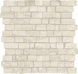 Мозаика Provenza Unique Travertine Mosaico Mini Block Vein Cut Cream Naturale EJE5 30x30 натуральная
