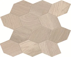 Мозаика Provenza Provoak Mosaico Turtle Bianco R30PV0 29,8x31,6 матовая
