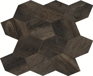 Мозаика Provenza Provoak Mosaico Turtle Nero R30PV9 29,8x31,6 матовая