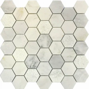Мозаика Q-Stones QS-Hex003-3f-48P/10 30,5x30,5 матовая