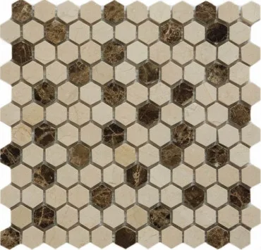 Мозаика Q-Stones QS-Hex027-25P/10 30,5x30,5 матовая