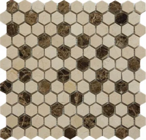 Мозаика Q-Stones QS-Hex027-25P/10 30,5x30,5 матовая