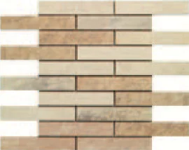 Клинкерная плитка Impronta Quarzite Multicolor Mosaico B 30x30 матовая