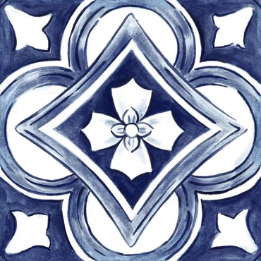 Керамогранит Ragno Amuri Decoro Maiolica Tappeto 1 Glossy RC8G 20x20 глянцевый