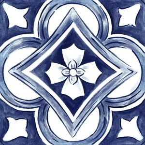 Керамогранит Ragno Amuri Decoro Maiolica Tappeto 1 Glossy RC8G 20x20 глянцевый