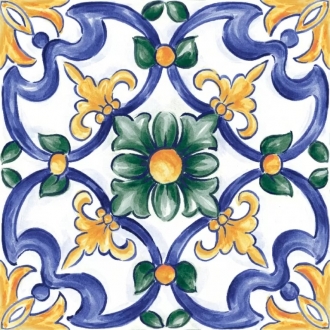 Amuri Decoro Maiolica Tappeto 3 Glossy RC8J