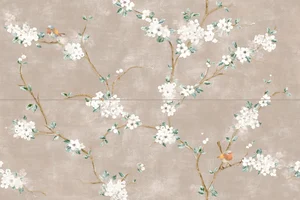 Декор Ragno Mixed RC5M Rosa Decoro Fiori di Pesco Rett (A+B) 40x120 матовый