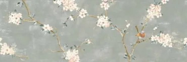 Декоративный элемент Ragno Mixed Verde Decoro Fiori di Pesco B Rett. RA1X 40x120 матовый