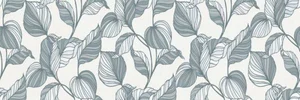 Плитка Ragno Vida Decoro Edera Azzurro Touch Rett RA6Y 30x90 матовая
