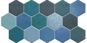 Керамогранит Realonda Hex Aquamarine 26,5x51 матовый