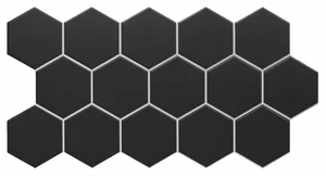 Керамогранит Realonda Hex Black 26,5x51 матовый