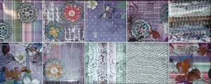 Декоративный элемент Azulejos Alcor Reims Decor Jeans 20x50 глянцевый
