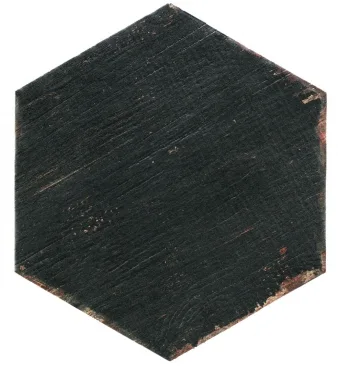 Керамогранит Natucer Retro Hex Negre 36x41,5 матовый