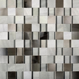 Alabastri Fume Mosaico 3D Lap. Rett. 739967