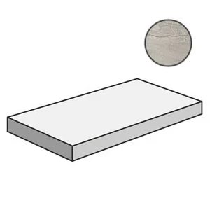 Ступень Rex Ardoise Gris Gradino Dx/Sx 739341 33x120 матовая