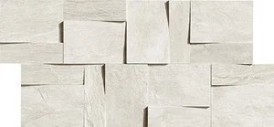 Декоративный элемент Rex Ardoise Modulo Muretto 3D Blanc 739368 30x30 матовый