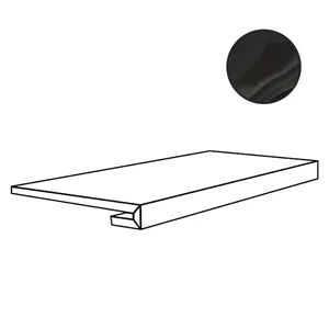 Ступень Rex Eccentric Luxe Smoky Black 9mm Gradino 779066 33x120 глянцевая