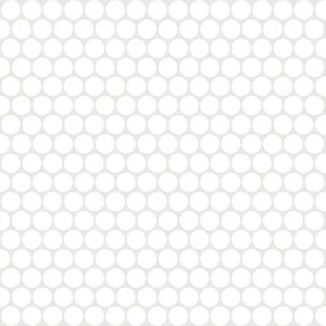Мозаика Rex Extra Light Circle White 735614 30x30 глянцевая