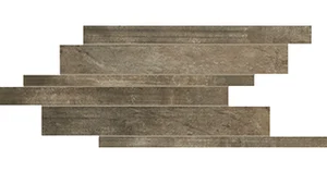 Декоративный элемент Rex Matieres Modulo Listello Sfalsato Brun 755940 21x40 матовый