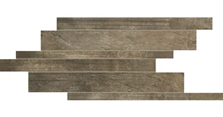 Декоративный элемент Rex Matieres Modulo Listello Sfalsato Brun 755940 21x40 матовый