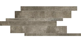 Декоративный элемент Rex Matieres Modulo Listello Sfalsato Gris 755938 21x40 матовый
