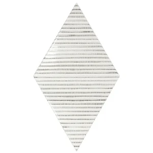 Плитка Equipe Rhombus Bambu B&W 15,2x26,3 глянцевая