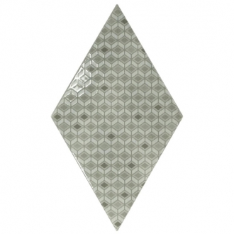 Rhombus Pattern Mist Green