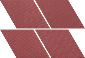 Плитка Equipe Rhombus Red 14x24 матовая