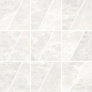 Мозаика RHS Rondine Ardesie White Mosaico Trapezio J87180 30x30 матовая