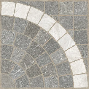 Керамогранит RHS Rondine Aurelia Grigio Arco Bianco J88242 60,5x60,5 структурированный
