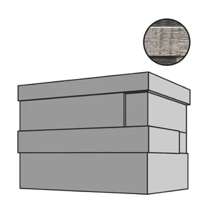 Спецэлемент RHS Rondine Inwood 3D Black Ang Est J87356 10x20 матовый