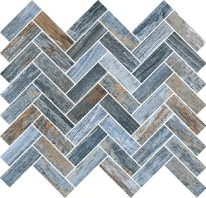 Мозаика RHS Rondine Inwood Blue Mosaico Spina J87200 28,5x32 матовая