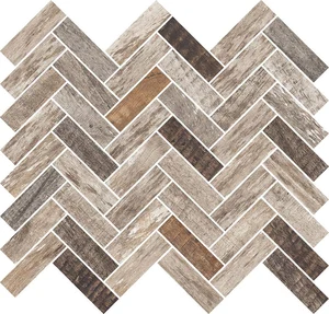 Мозаика RHS Rondine Inwood Dark Grey Mosaico Spina J87202 28,5x32 матовая