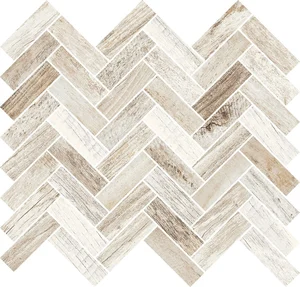 Мозаика RHS Rondine Inwood Ivory Mosaico Spina J87203 28,5x32 матовая