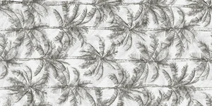 Керамогранит RHS Rondine J91059 Ludo Bianco Dec Palmetta Ret 60x120 7 мм матовый