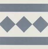 Декоративный элемент Ribesalbes Antigua PT02106 Cenefa Azul 20x20 матовый