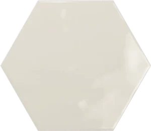 Плитка Ribesalbes Hex Creme Glossy 15x17,3 глянцевая