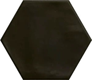 Плитка Ribesalbes Hex Nero Graphito Glossy 15x17,3 глянцевая