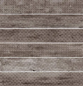 Декоративный элемент Tagina Rivamancina Decori MIX Grafite 8OFE42X 20x120 матовый