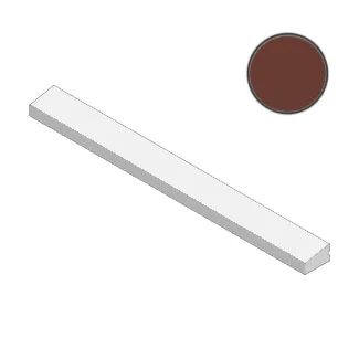 Бордюр Mutina Rombini Terminal Large Red BORTTL05 2,8x24,6 матовый