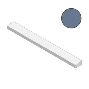 Бордюр Mutina Rombini Terminal Small Blue BORTTS04 2,8x25,7 матовый
