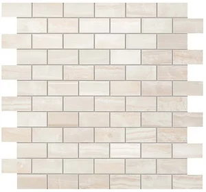 Мозаика Atlas Concorde Russia Supernova Onyx (S.O.) Pure White Brick Mosaic 30,5x30,5 глянцевая