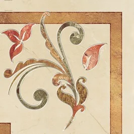 Декоративный элемент Europa Ceramica Saba Ramas Esquina 22,5x22,5 глянцевый