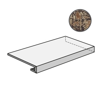 Ступень Sant Agostino Colorart Ang. Gradone 120 Dx Navy CSAGADCV12 33x120 матовая